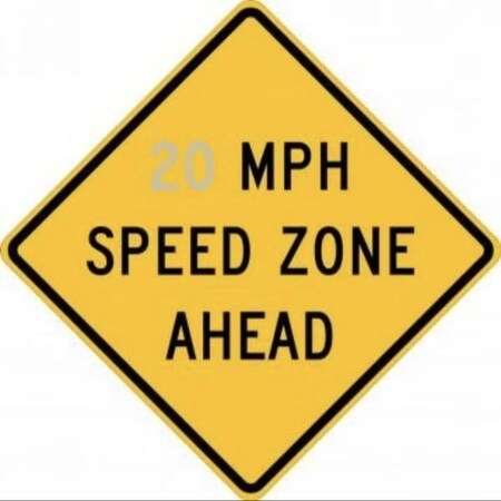 Accuform SPEED LIMIT SIGN  MPH SPEED ZONE FRW63810DP FRW63810DP